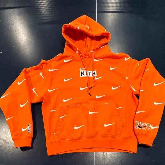 Men’s Orange KITH & Nike Hooded Sweatshirt- Small - Picture 6 of 6